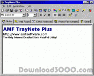 TrayNote Plus screenshot